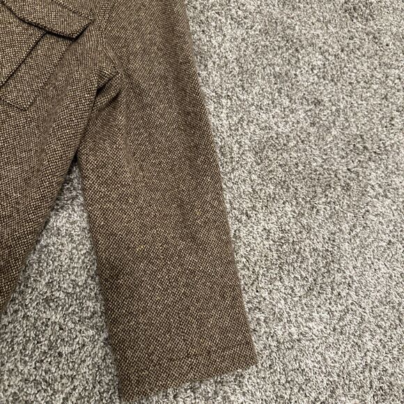 Vintage Orvis Wool Tweed Herringbone Blazer Jacket Men’s Large Elbow Patch - Picture 3 of 12